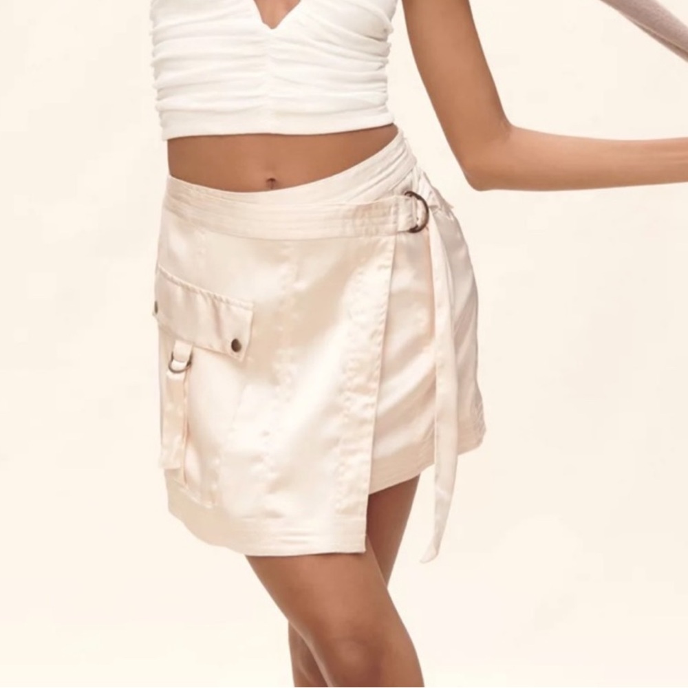 ANTHROPOLOGIE | Silky Utility Mini Skirt